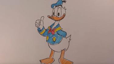 Donald Duck tekenen