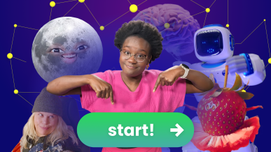 tirsa wijst naar een startknop